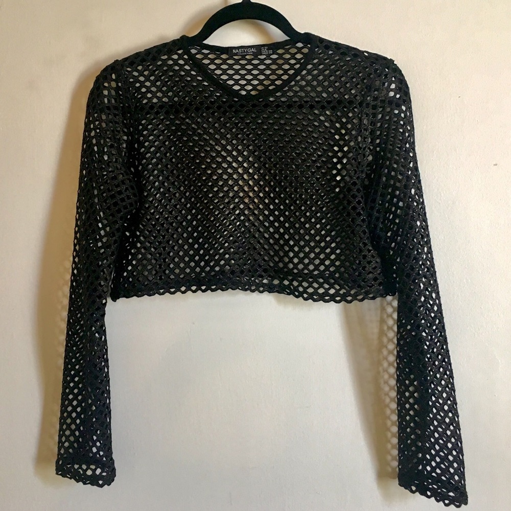 Fishnet Crop Top